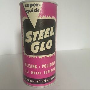 Steel Glo Vintage cleaner/polisher. 10oz. Dozens of other uses. Walworth WI made